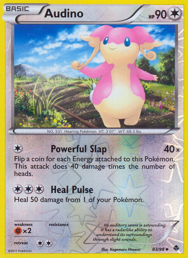 Emerging Powers Audino #83/98 reverse holo